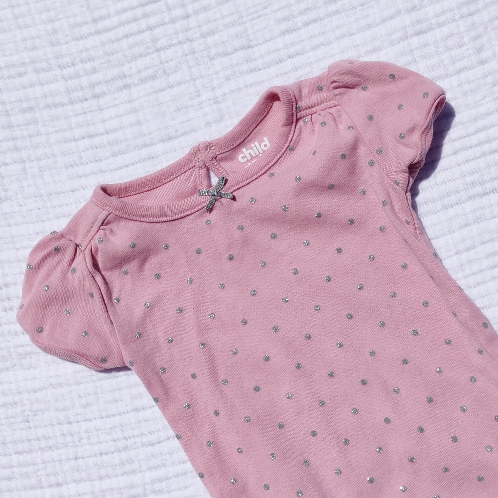 CHILD OF MINE Dusty Pink Body with Silver Dots